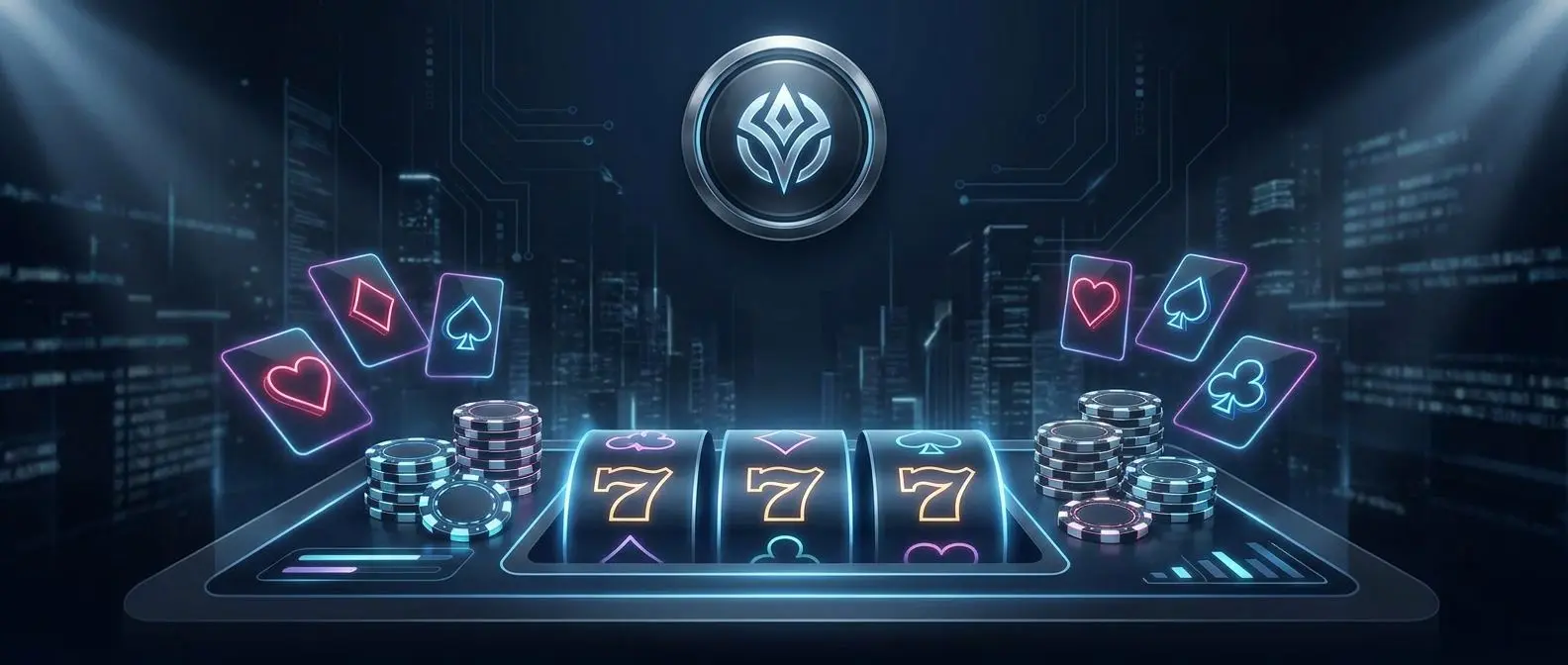 BetX recenze banner s tmavým herním motivem a symboly žetonů